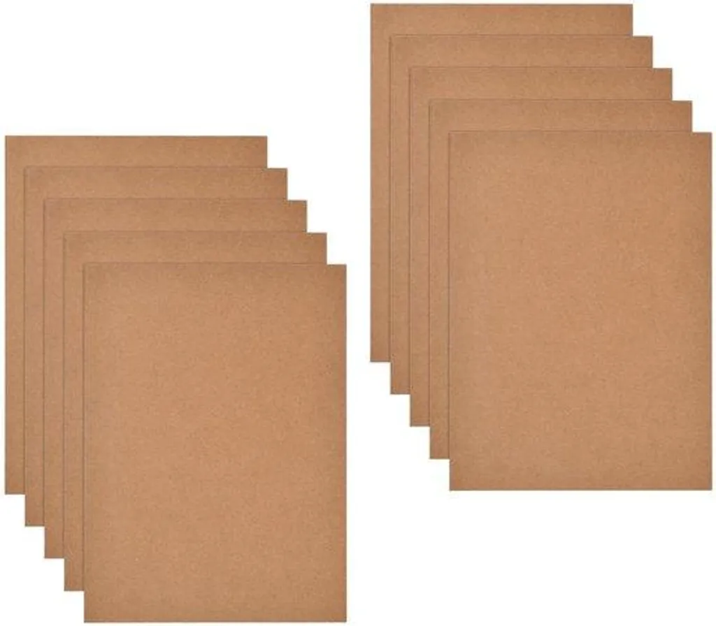 Chemises carton A4 marron rangement scolaire et bureau avec pochettes