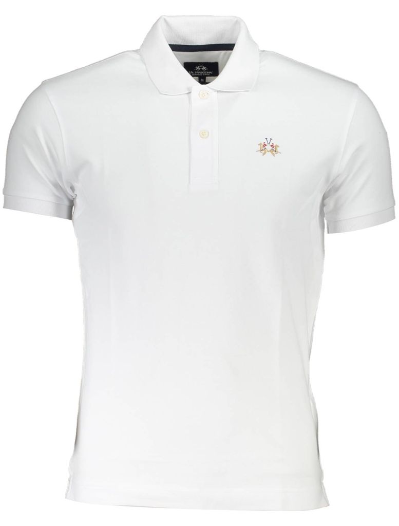 La Martina Herren-Poloshirt Mit Kurzen Ärmeln, Weiss Obrázek produktu 
