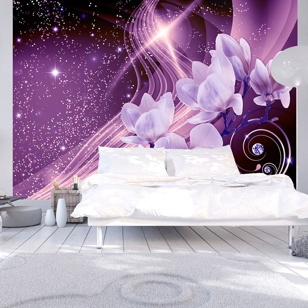 Basera Selbstklebende Fototapete Orchideenmotiv b-A-0237-a-d, mit UV-Schutz, 343x245 cm