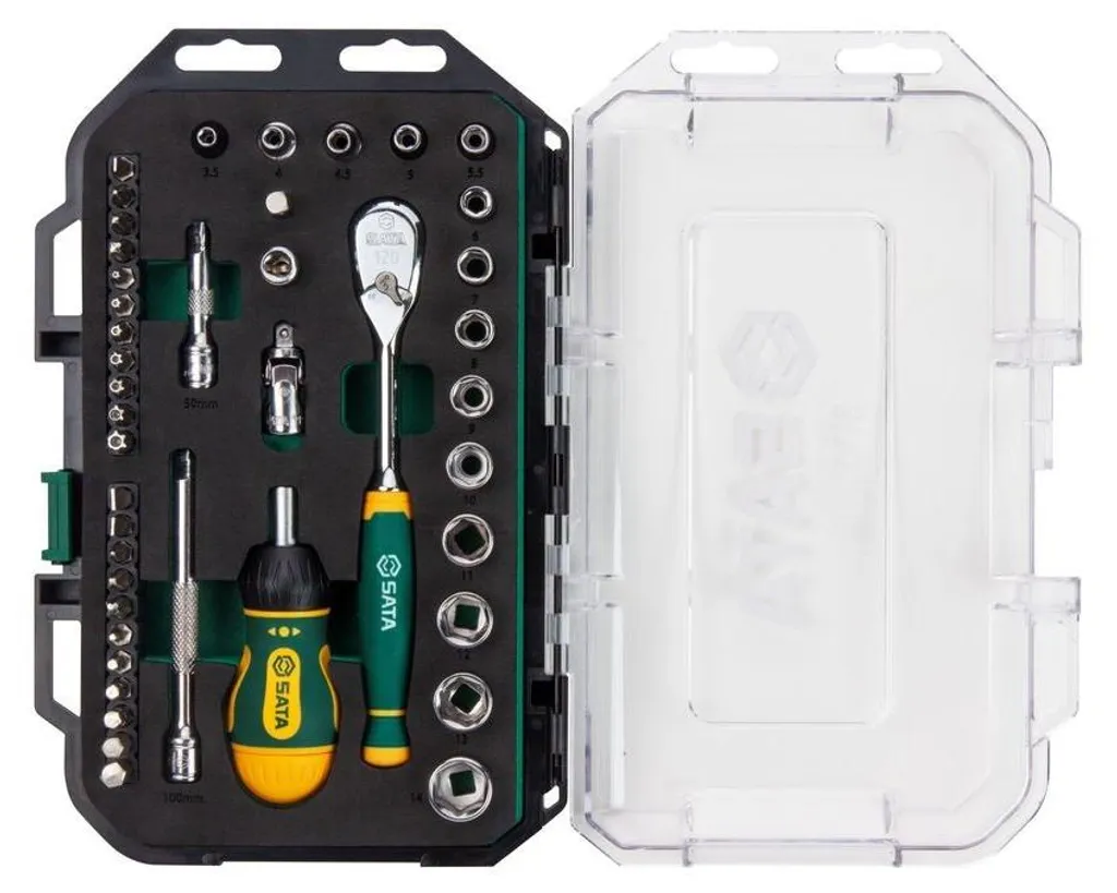 Jeu de douilles SATA ST109200 1/4" 120XP 49 pièces haute précision