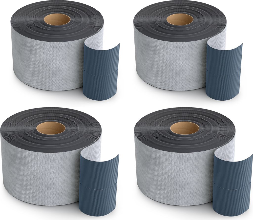 Isolbau Butylband - 80m - Selbstklebendes Butyl-Klebeband - Elastisches Butyl-Dichtband, Wasserdichte Abdichtungsband, Reparaturband für viele Anw...