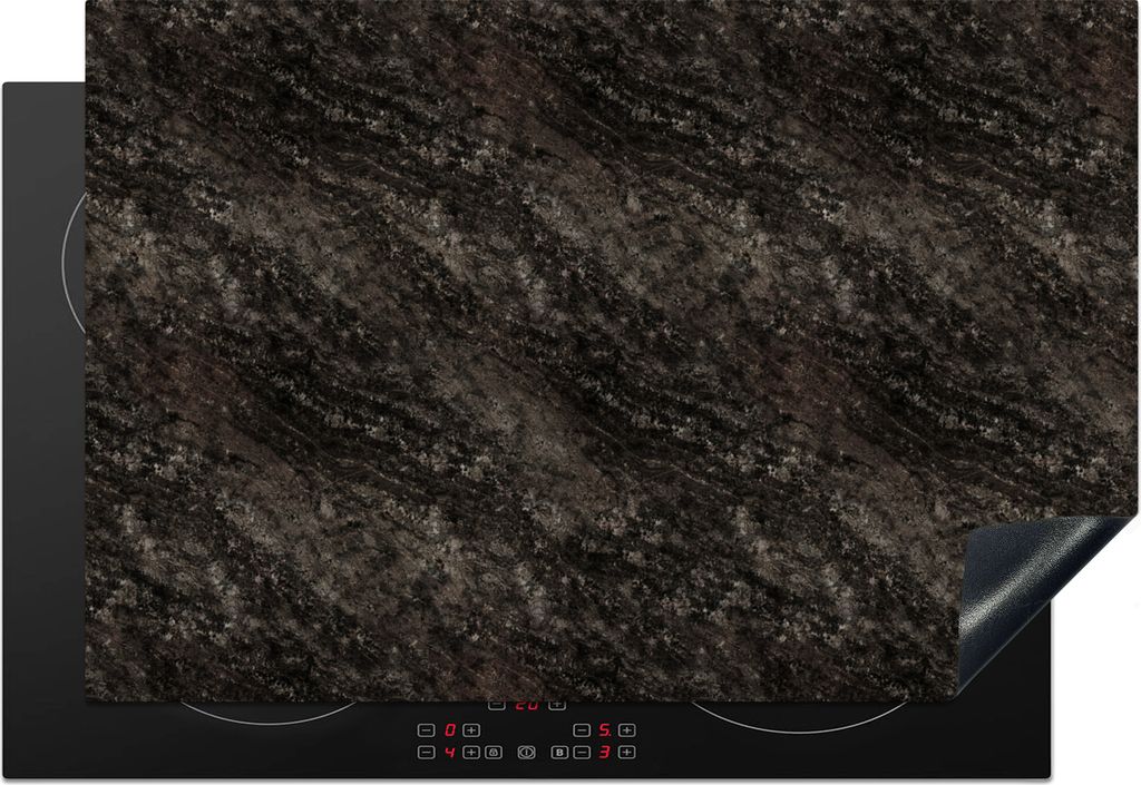 KitchenYeah Herdabdeckplatte Muster - Struktur - Granit , 76x51cm, Küche Deko, Glaskeramikkochfeld Herdabdeckung, Abdeckplatte fùr Kochfeld