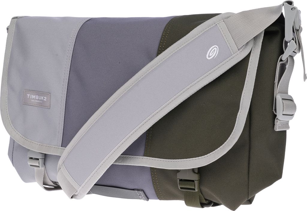 XL Umhängetasche Flugbegleiter Tasche Messenger Arbeitstasche DIN A4 Messenger L Grau