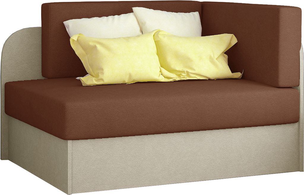 nabbi Klappstuhl mit Stauraum Riva - braun / beige
