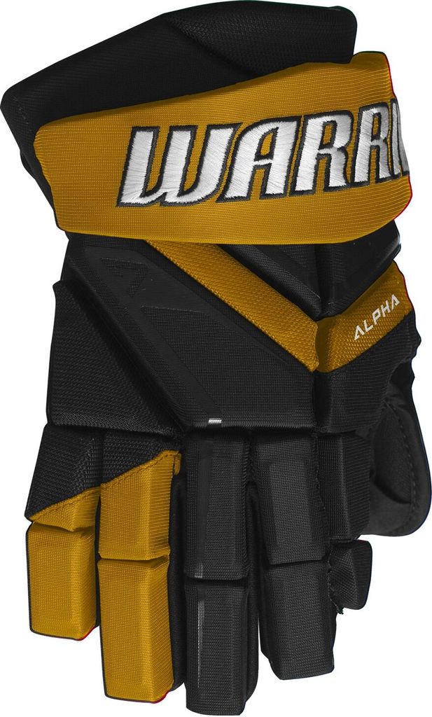 Warrior Alpha LX3T Handschuhe Junior, Größe:11 Zoll, Farben:schwarz/gold