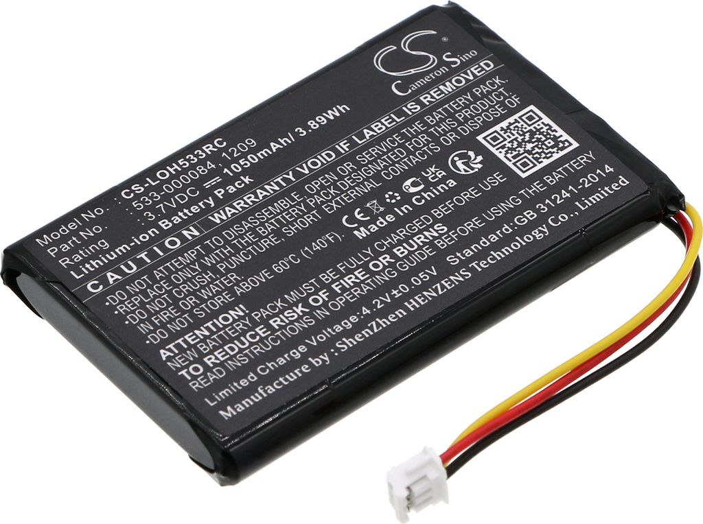 3.7V Battery Li-Ion For Logitech Harmony Ultimate One - 533
