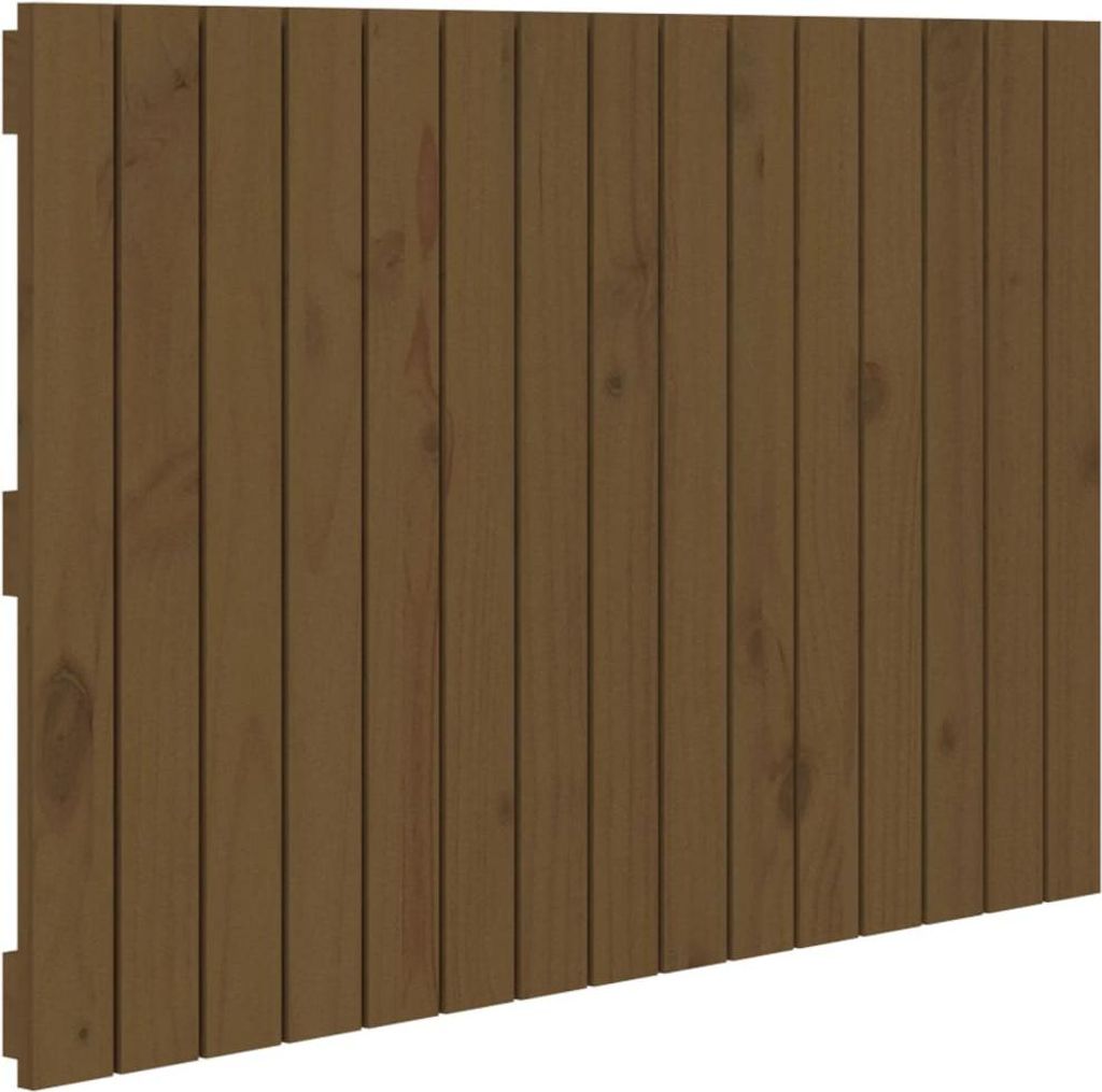 vidaXL Wand-Kopfteil Honigbraun 95,5x3x60 cm Massivholz Produktbild 