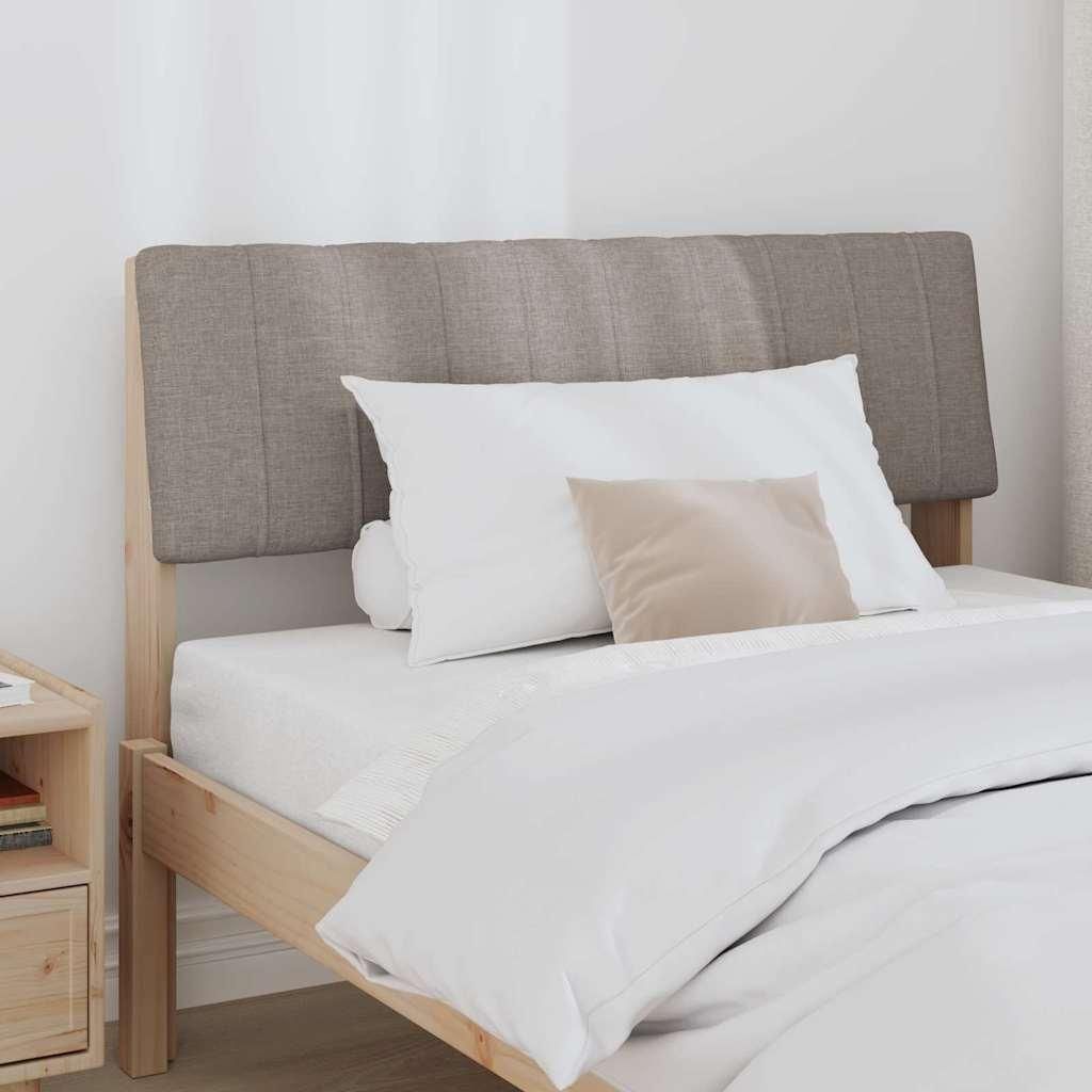“2026 Modern“ Gepolstertes Kopfteil Taupe 100cm Massives Kiefernholz - Designermöbel 129404 - Kopfteile