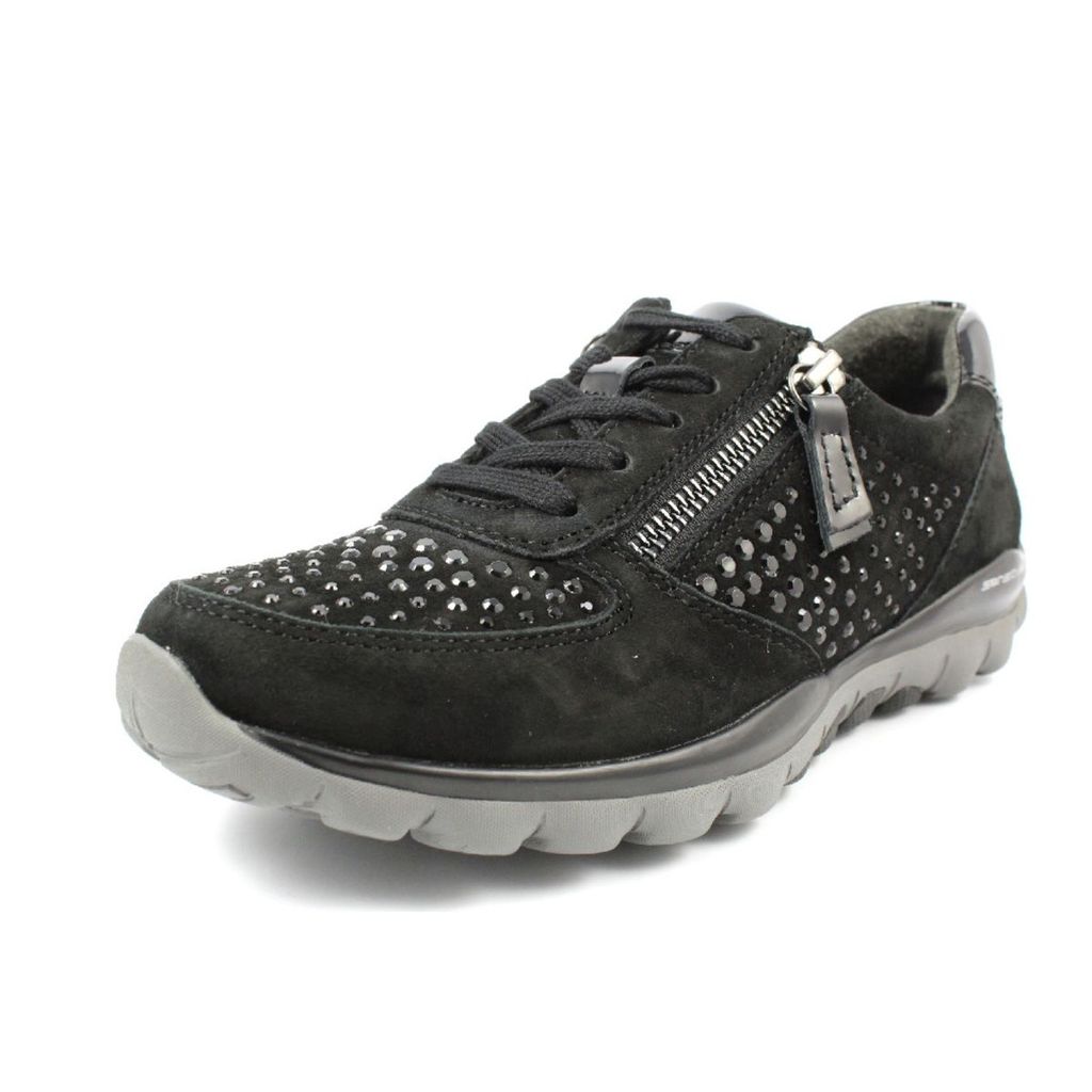 Gabor 96.968 Damenschuhe - sportliche Schnür- Halbschuhe schwarz NEU