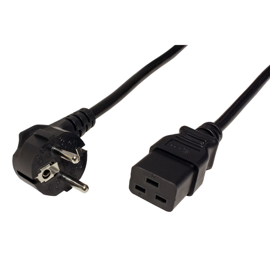 ROLINE Power Cord Schuko, IEC320 - C19 16A 3.0 m Image du produit 