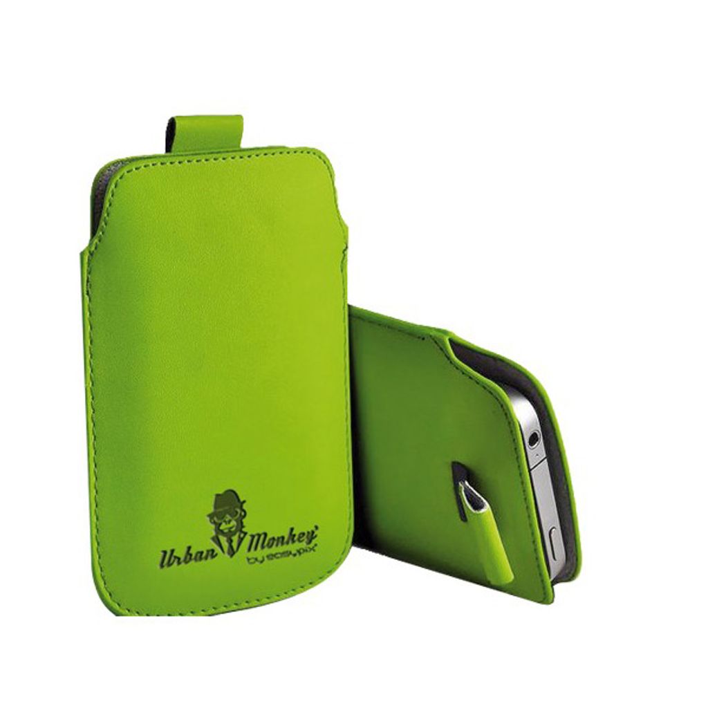 Urban Monkey Smartphone Pull Tasche 5 Zoll knallige Farben iPhone Samsung : grün