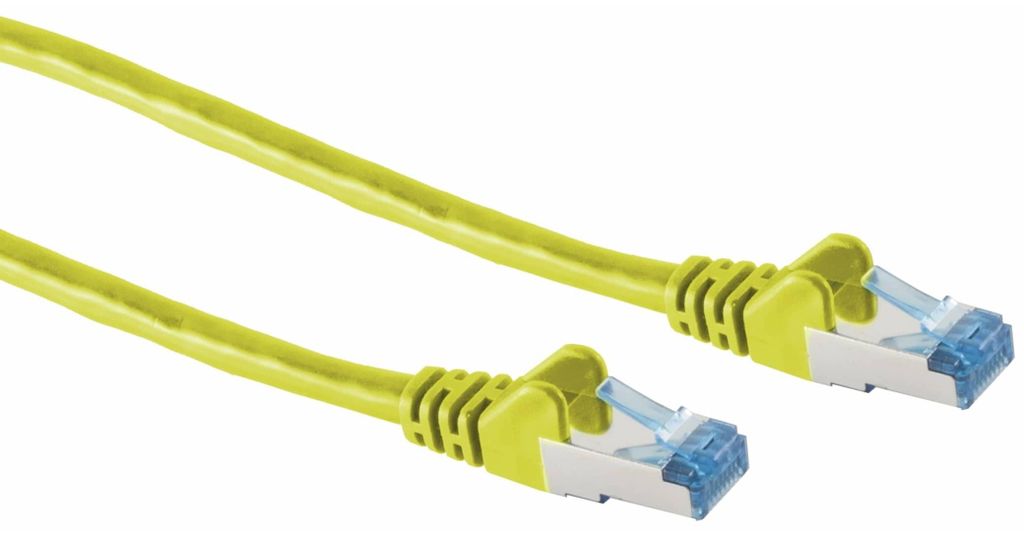 Patchkabel cat6A S/FTP PIMF gelb 0,25m