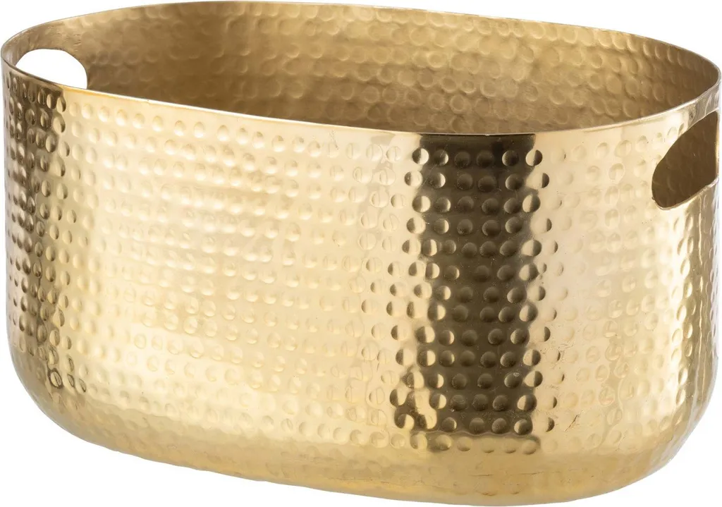 Seau à Champagne Doré J-Line en Aluminium Gravé pour Table de Fête