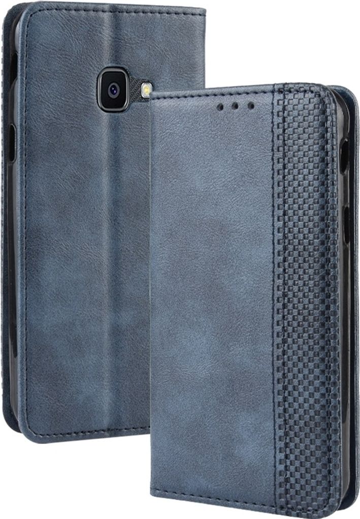 Mobigear Sensation Samsung Galaxy Xcover 4s Hülle Klapphülle Geldbörse - Blau