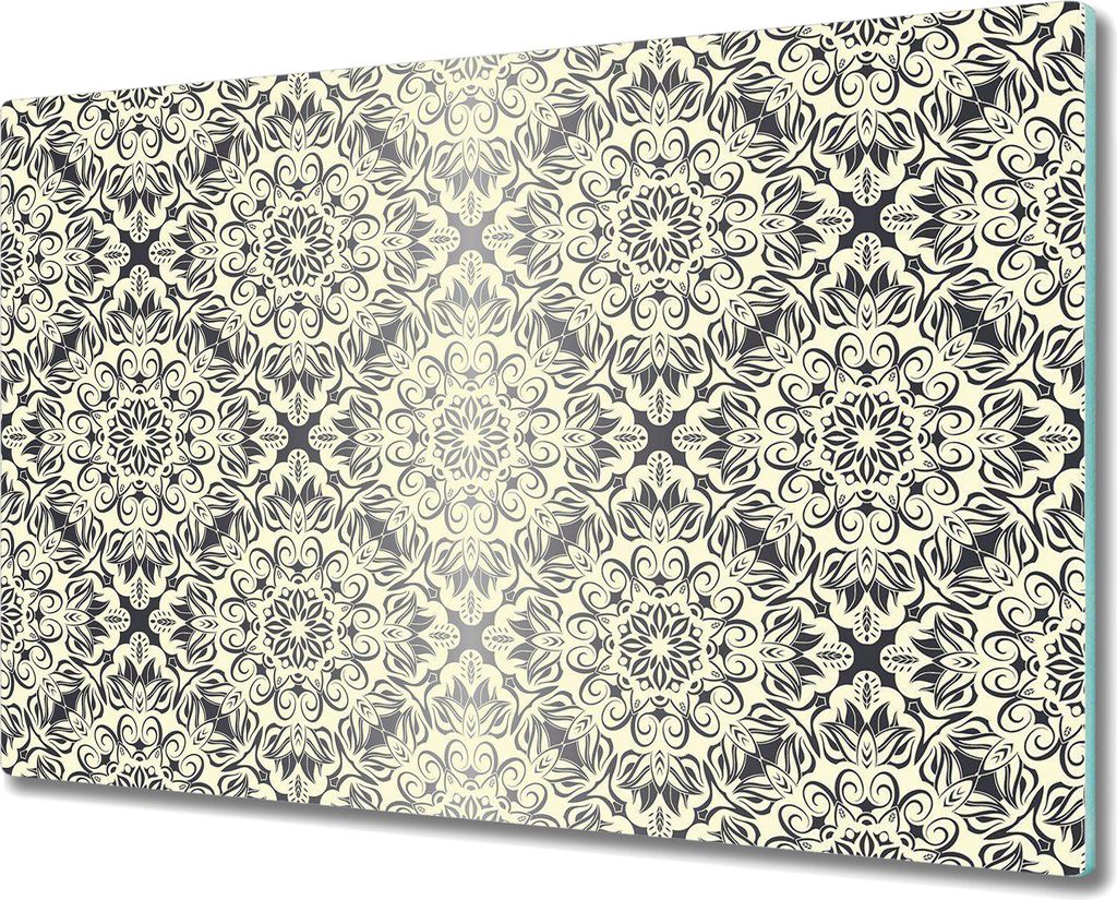 Glas Schneidebrett Herdabdeckplatten Schneideplatten - 80x52 cm - Königlich Gelb