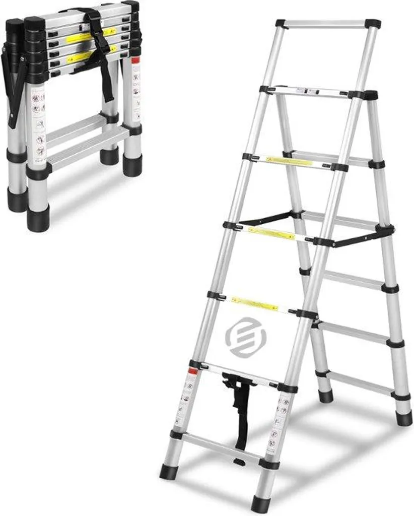 Échelle 7 marches sécurisée pour éviter les chutes lors du bricolage