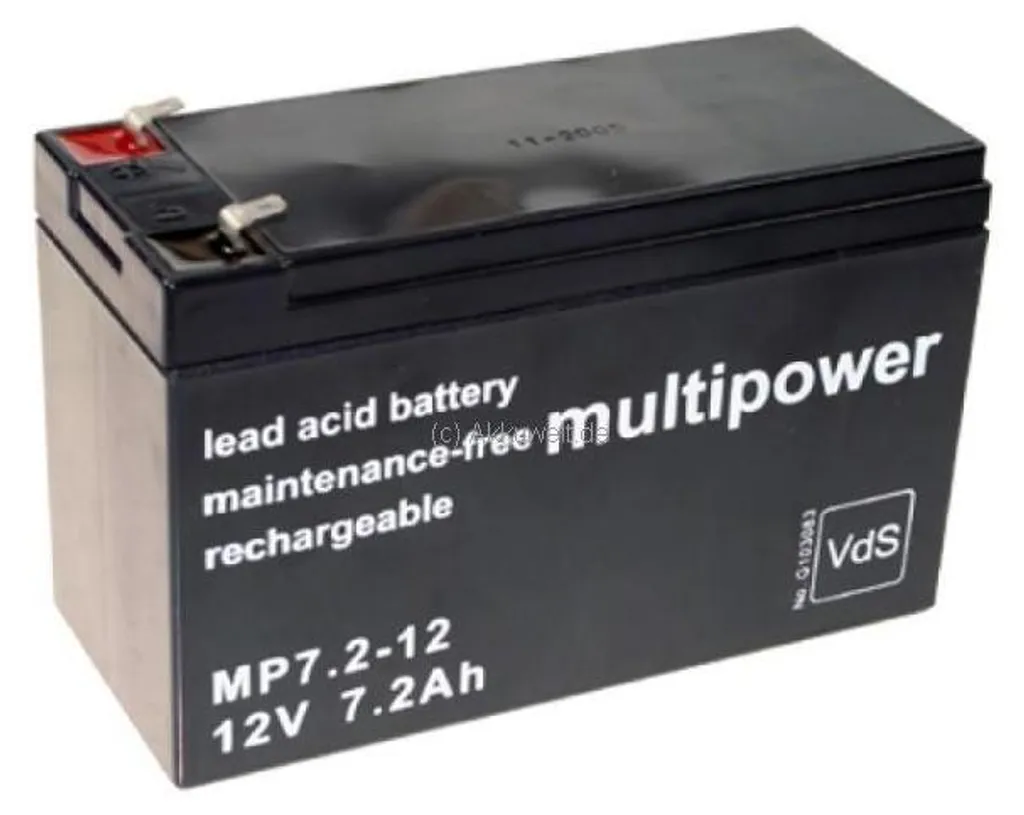 Alimentation 12V pour Steripower : Batterie Multipower MP7.2-12 AGM