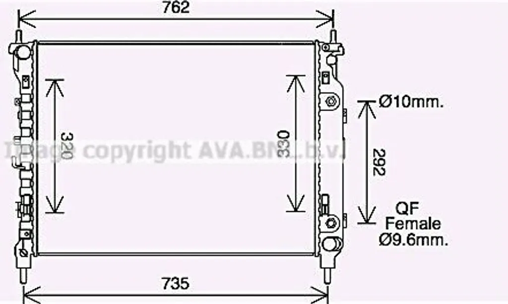 Radiateur de Refroidissement Moteur pour Chevrolet Captiva et Antara