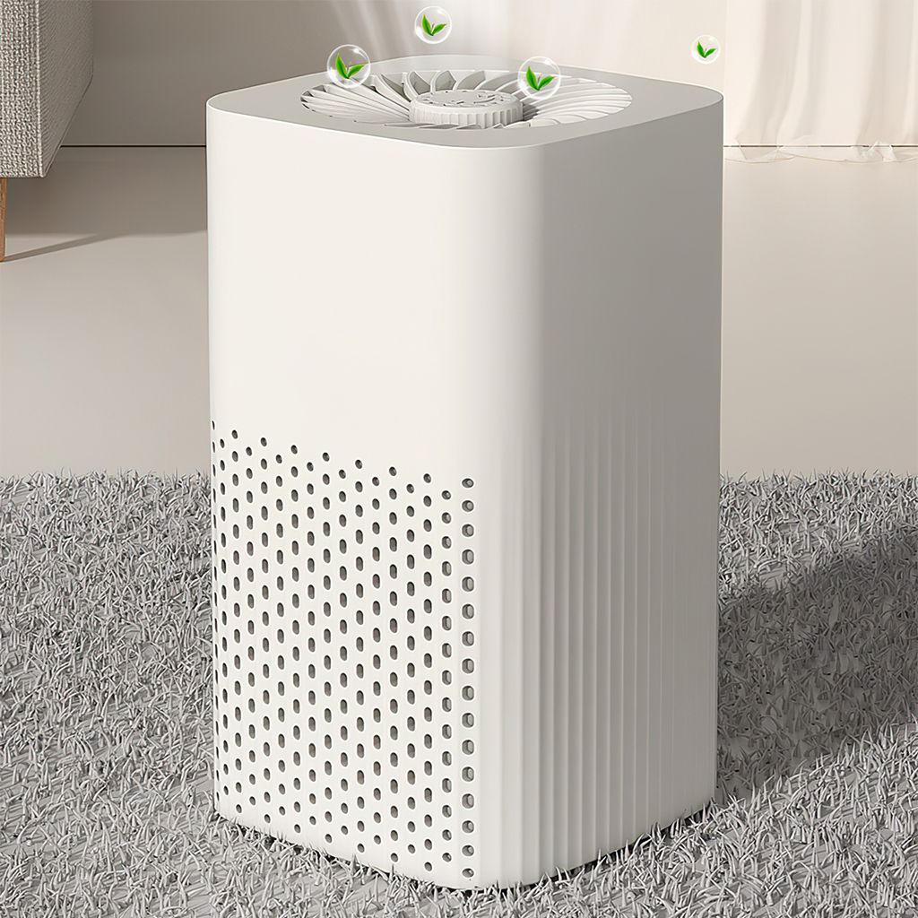 USB Luftreiniger für Staub und Gerüche, kompakt und effizient für den Schreibtisch, sorgt für frische und saubere Luft in Ihrem Raum.