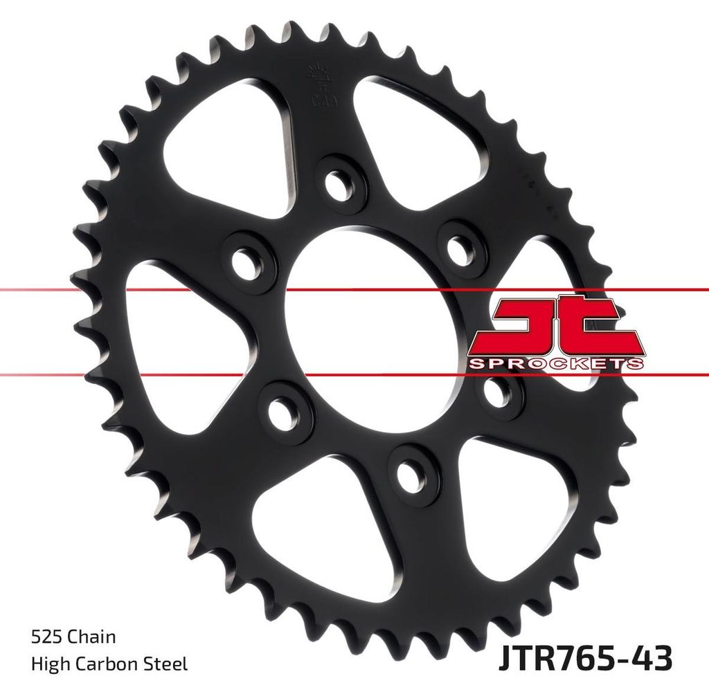 JTSPROCKETS Kettenritzel JTR765.43 Hinten Kohlenstoffstahl Stahl