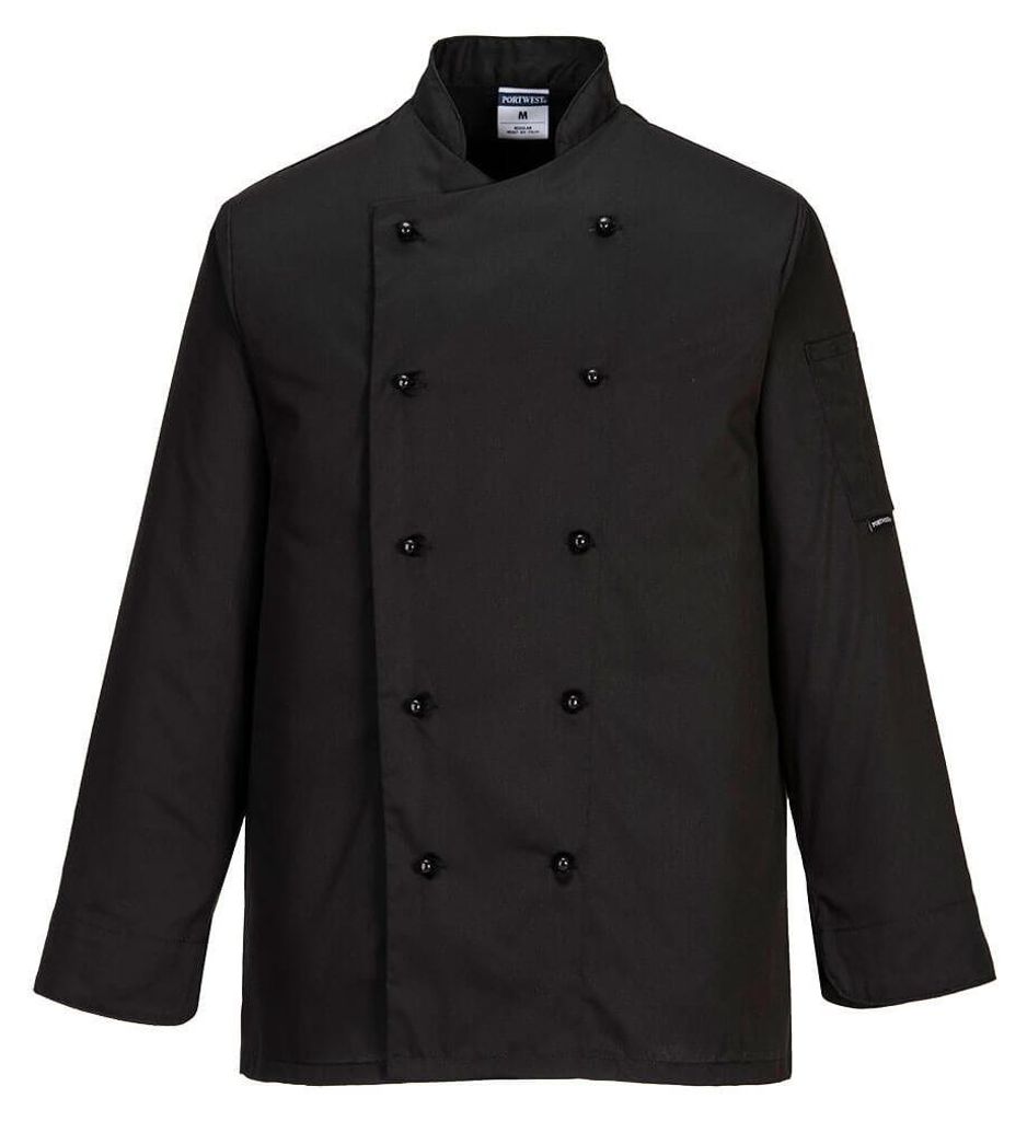 Veste De Cuisine Somerset Couleur : Noir Taille Xxxl - Image du produit 
