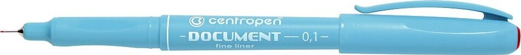Popisovač kancelářský Centropen Liner 2631, 0,1 mm, červený