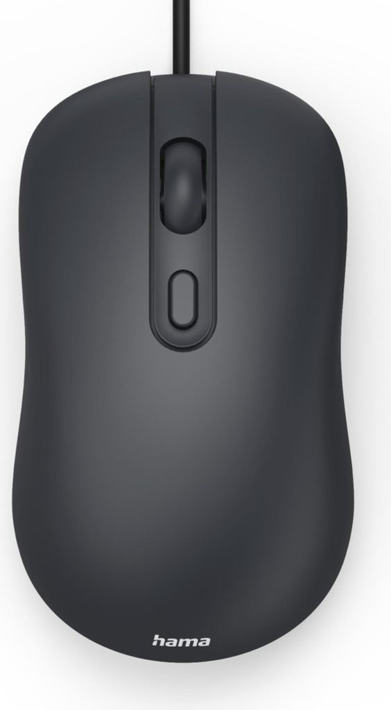 Hama USB-Maus CM-200, 4 Tasten, kabelgebunden, schwarz