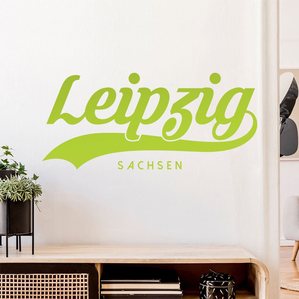 Leipzig Sachsen Wandtattoo Wandaufkleber Wall Sticker - Dekoration, Küche, Wohnzimmer, Schlafzimmer, Badezimmer