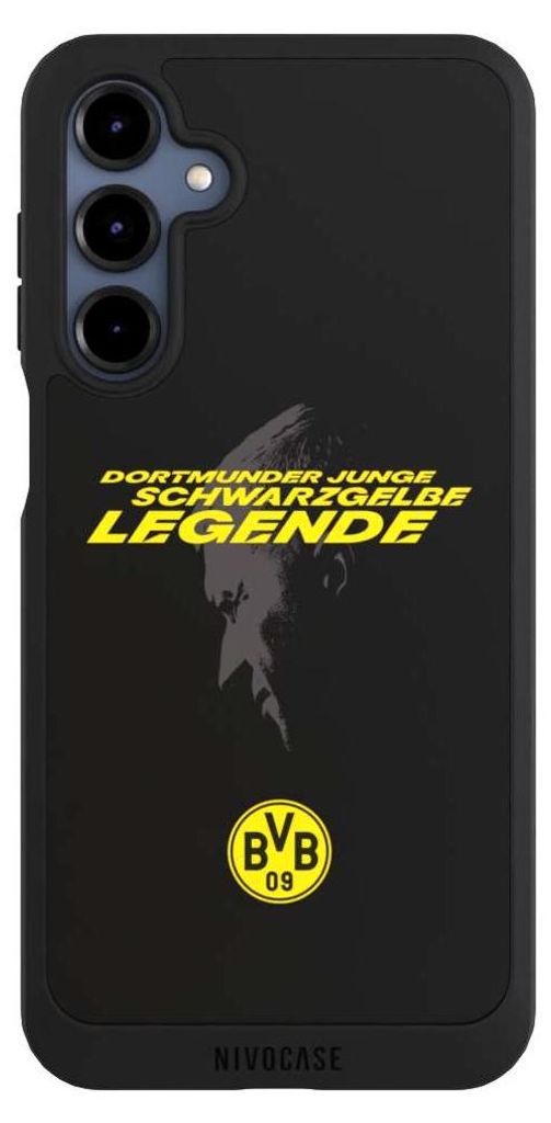 NIVOCASE Handyhülle für Samsung Galaxy A16 5G Hülle NIVOpure Case Schwarz BVB Borussia Dortmund Marco Reus