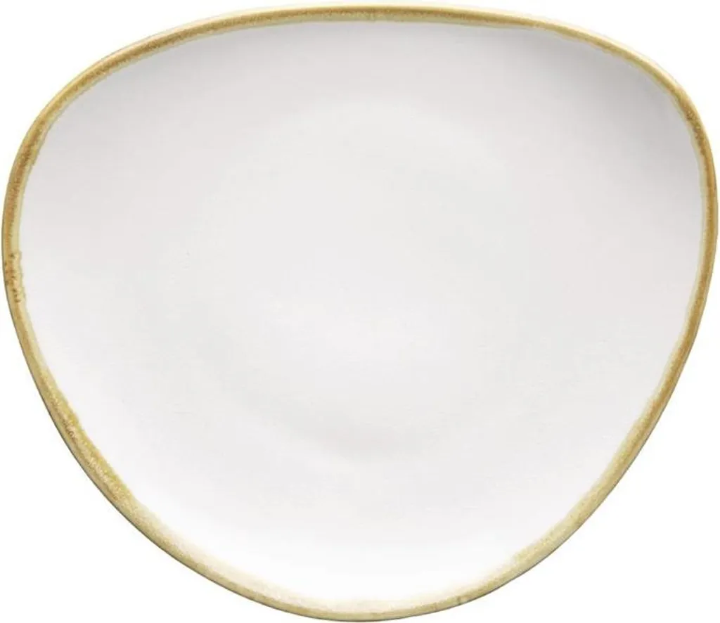 Set 6 Piatti Olympia Kiln 16,5 cm Bianco Gesso - Porcellana Vitrificata