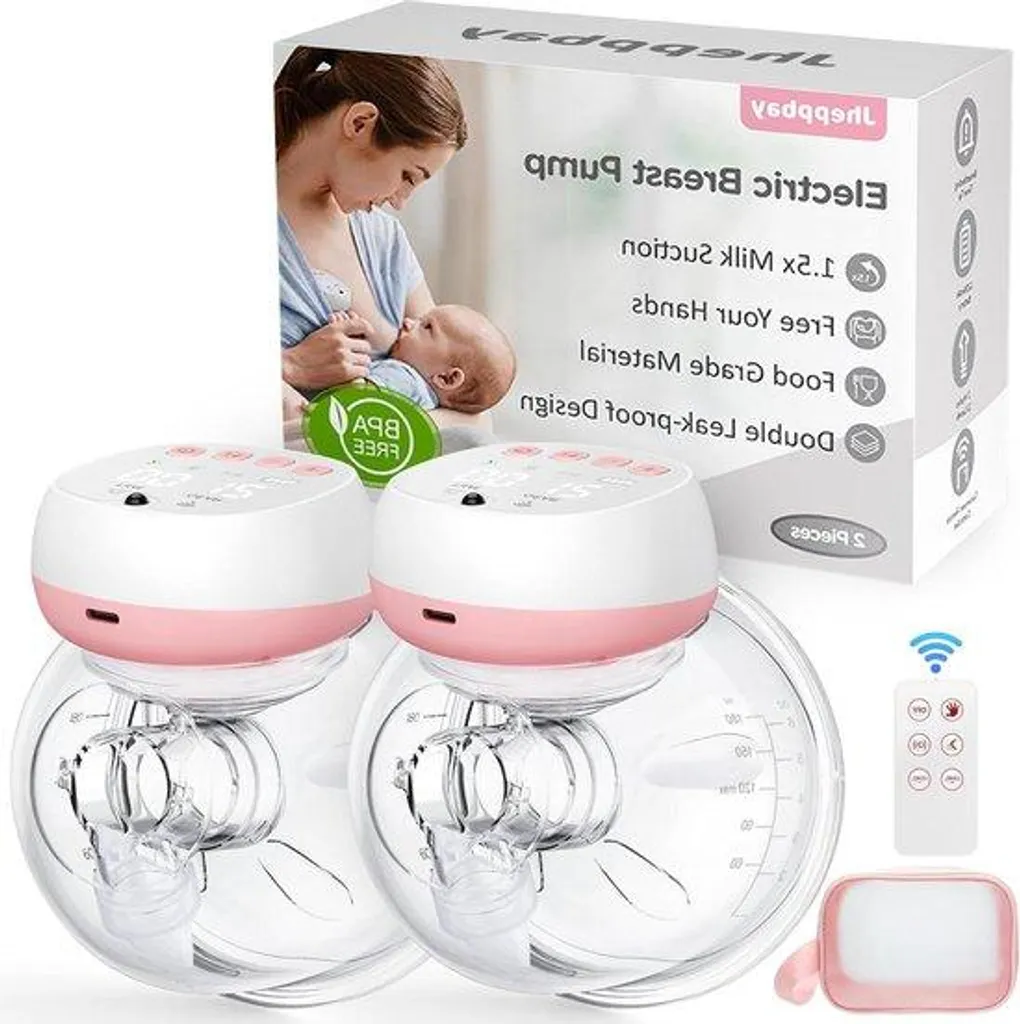 Tire-lait électrique en silicone rose avec 3 modes massage indolore