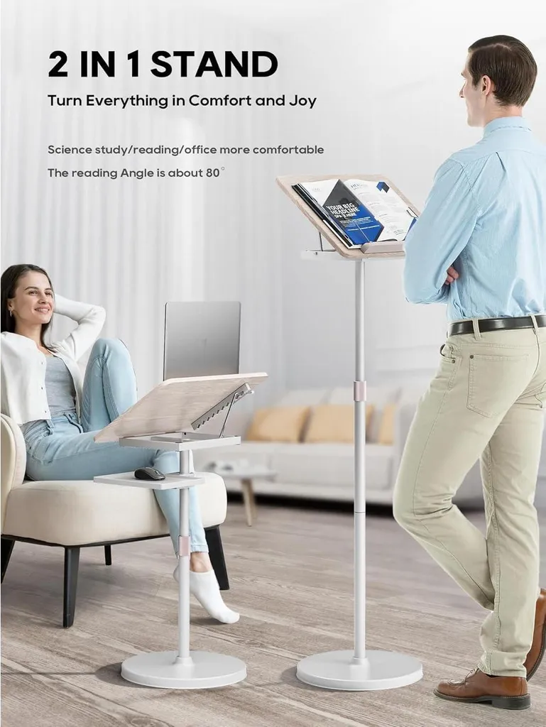 Support de livre stable et durable - Double usage sol/table 10 inclinaisons