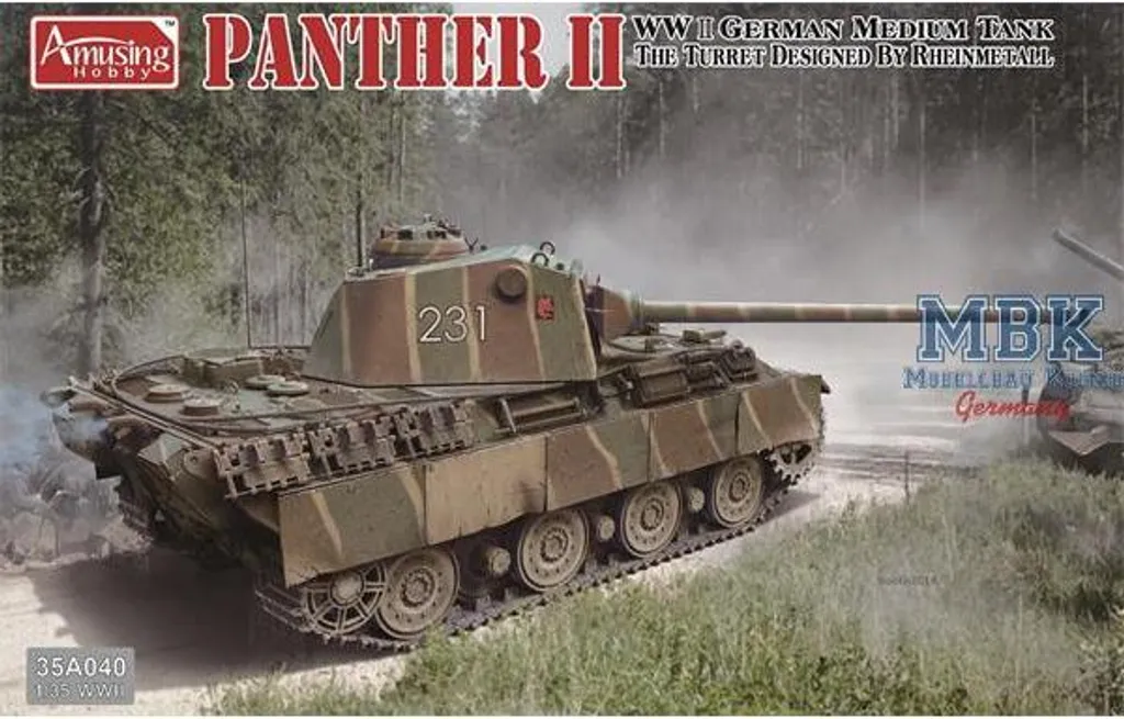 Maquette Panther II AH35A040 pour Diorama Historique Tourelle 1/35