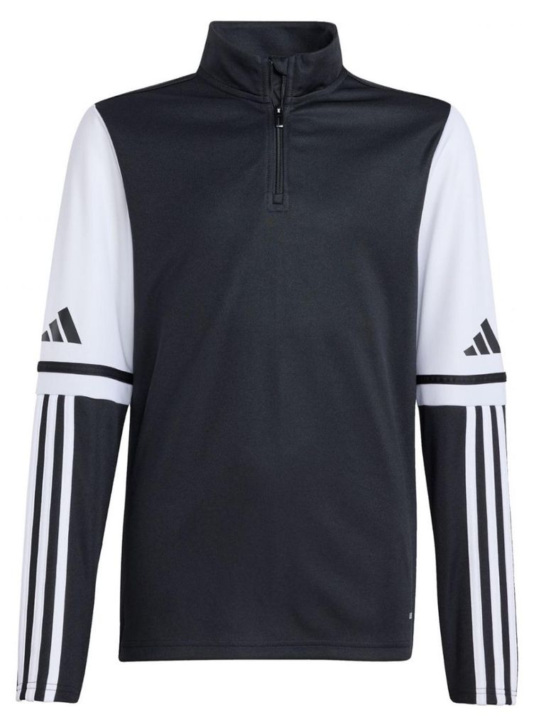 Adidas - "Squadra 25" Sweatshirt mit kurzem Reißverschluss für Kinder - Training PP6027 (164) (Schwarz)