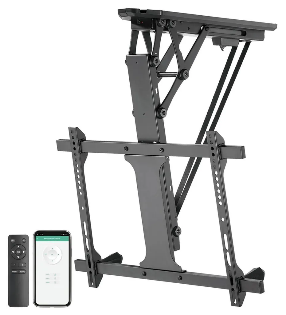 Gagnez de la Place avec le Support TV Plafond MyWall HL44M Noir Motorisé