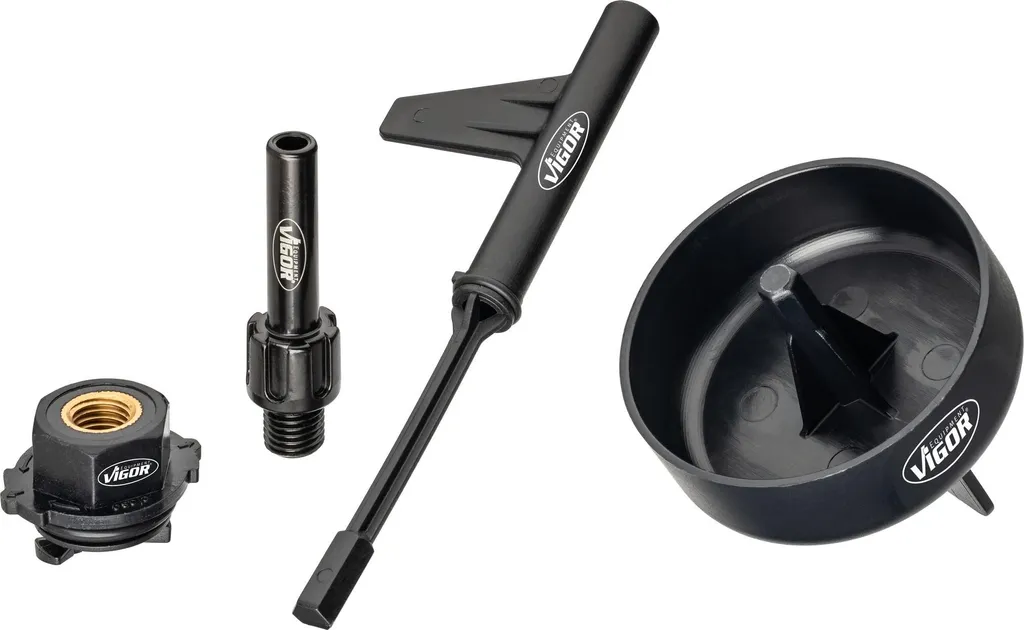 Kit de vidange pour boîte de vitesses VIGOR V7385 avec 4 adaptateurs pros