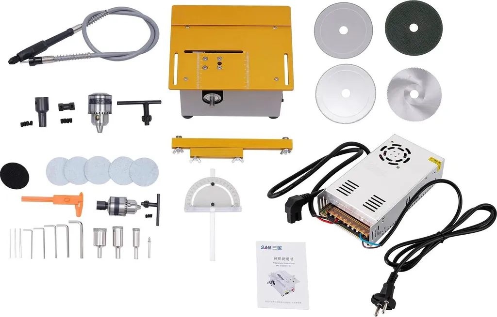 Mini-scie circulaire multifonctionnelle 300W 9000 tr/min modèle horizontal