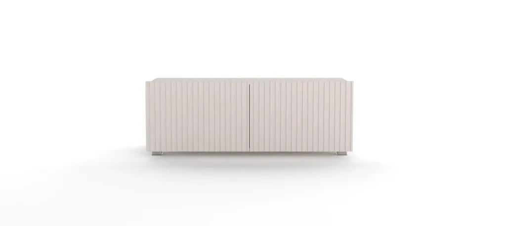 Meuble TV ALAIN 100 coloris cachemire - Petit banc TV design de 100 cm
