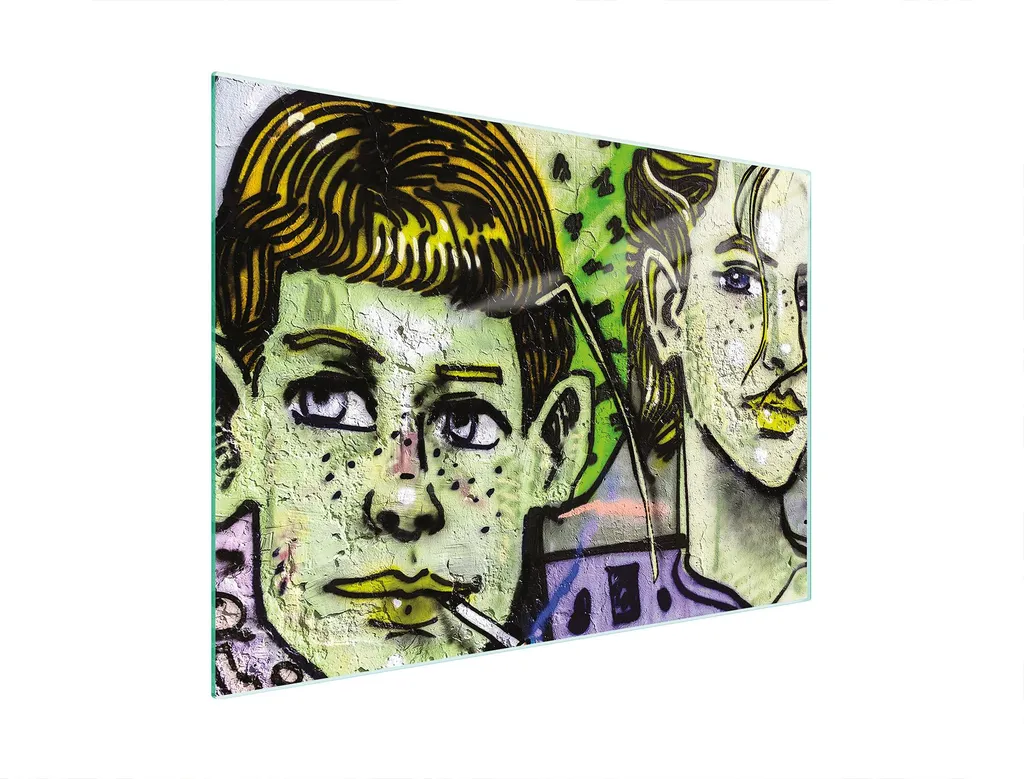 Tagliere Piastra di copertura per fornelli Tagliere in multiglass 30x22 cm Graffiti