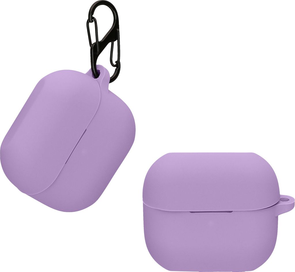 kwmobile Hülle kompatibel mit Samsung Galaxy Buds 3 / Galaxy Buds 3 Pro Hülle - Kopfhörer Case - TPU Silikon Cover - Schutzhülle in Lavendel