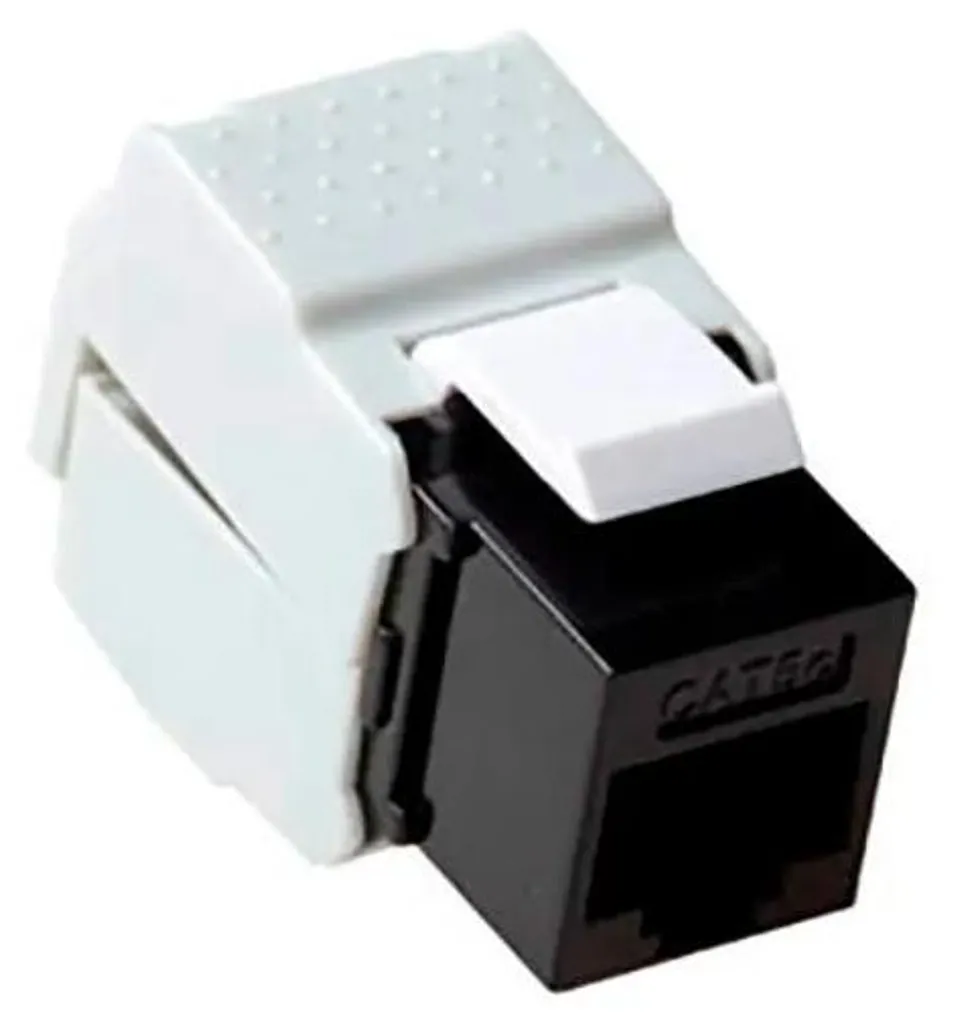 ACT CAT6 Keystone Jack RJ45 non blindé UTP noir montage sans outil