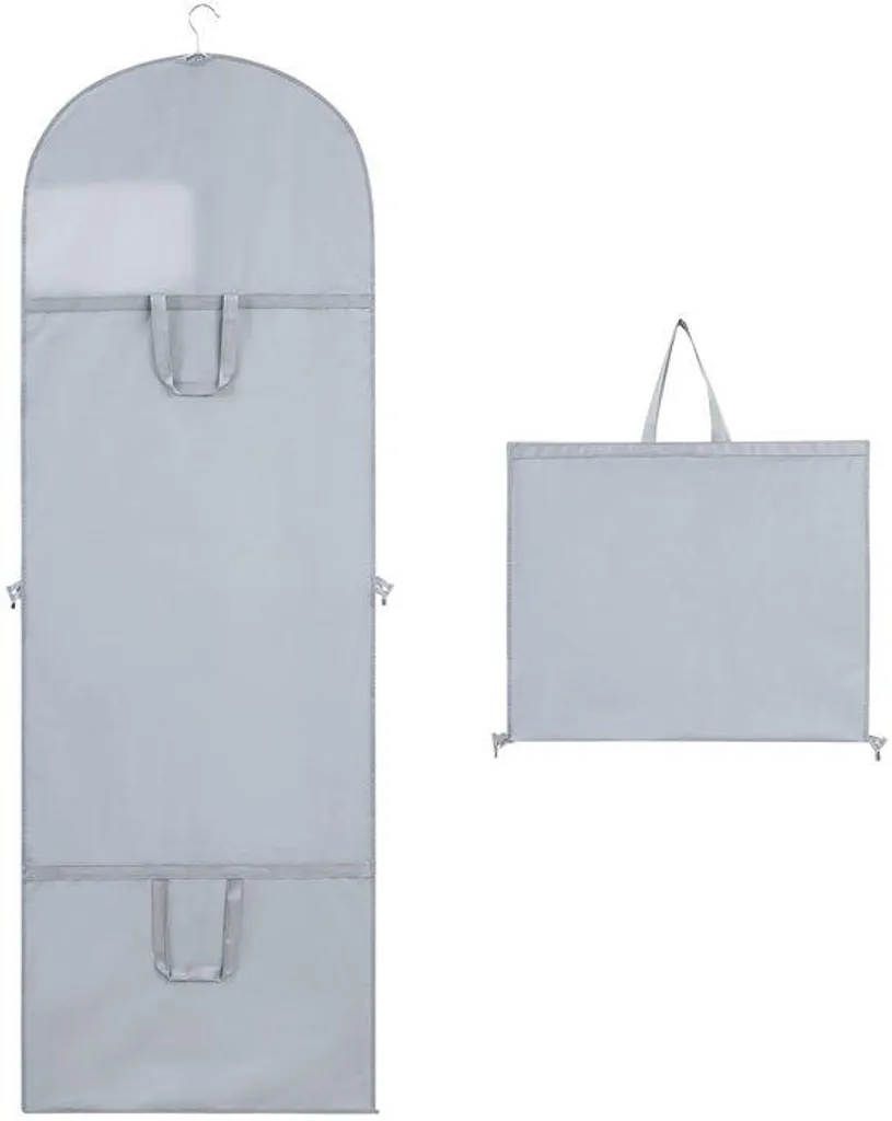 Housse imperméable 180 cm en PEVA gris pour stockage de vestiaire