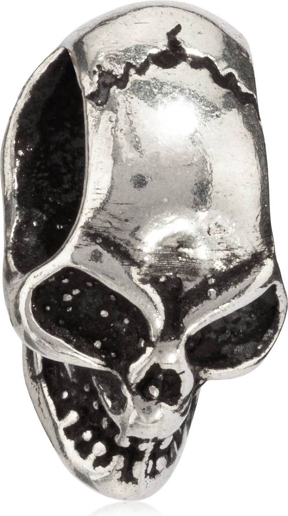 Kettenanhänger Totenkopf Gothic 925 Silber Oxidiert 1,6cm Skull Amulett 10694