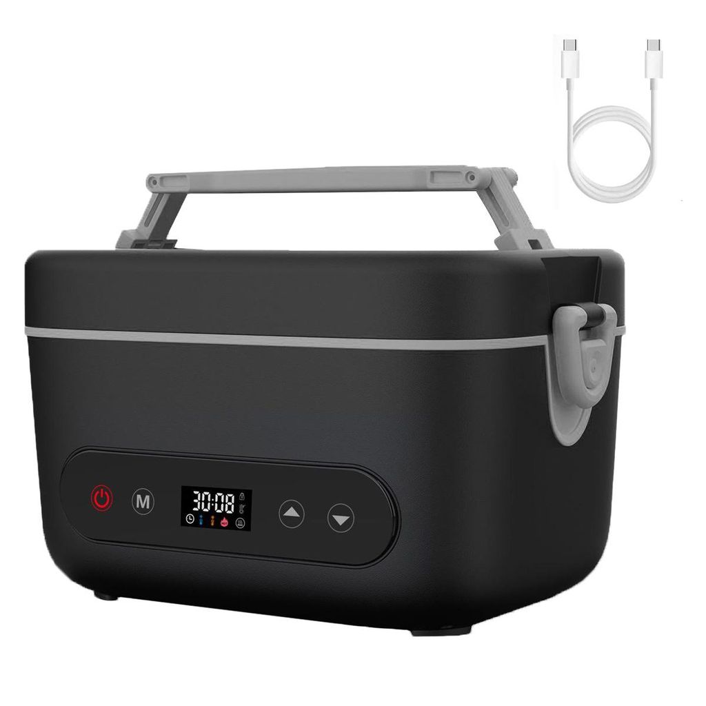 Elektrische Lunchbox 1,2 L mit 20000 mAh Akku, 5-Seiten-Heizung & Auto-Temperaturregelung – Für Büro, LKW & Outdoor