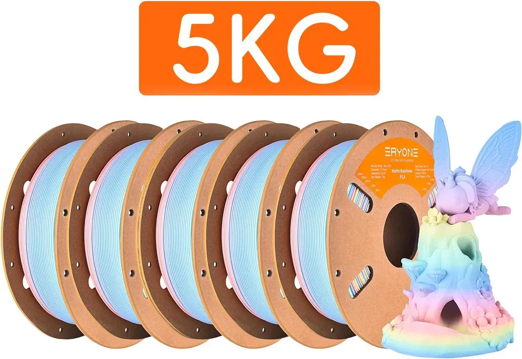 Filamento PLA, per stampanti 3D, diametro 1,75 mm, prestazioni di alta qualità, Macaron 5KG