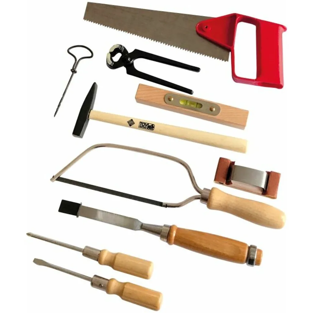 Set d'outils complet dans un carton à poignée pratique pour bricolage
