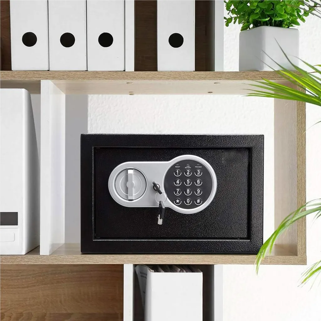 Coffre-fort numérique de sécurité Herzberg HG03855 avec code programmable