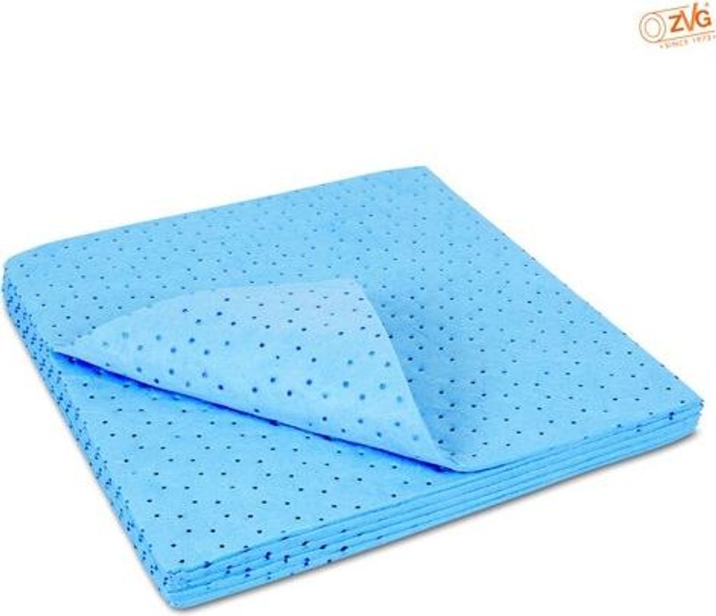 Ölsaugtuch blau Maße 40 x 40 cm, 10 Tücher Zur staubfreien Absortion von Ölen