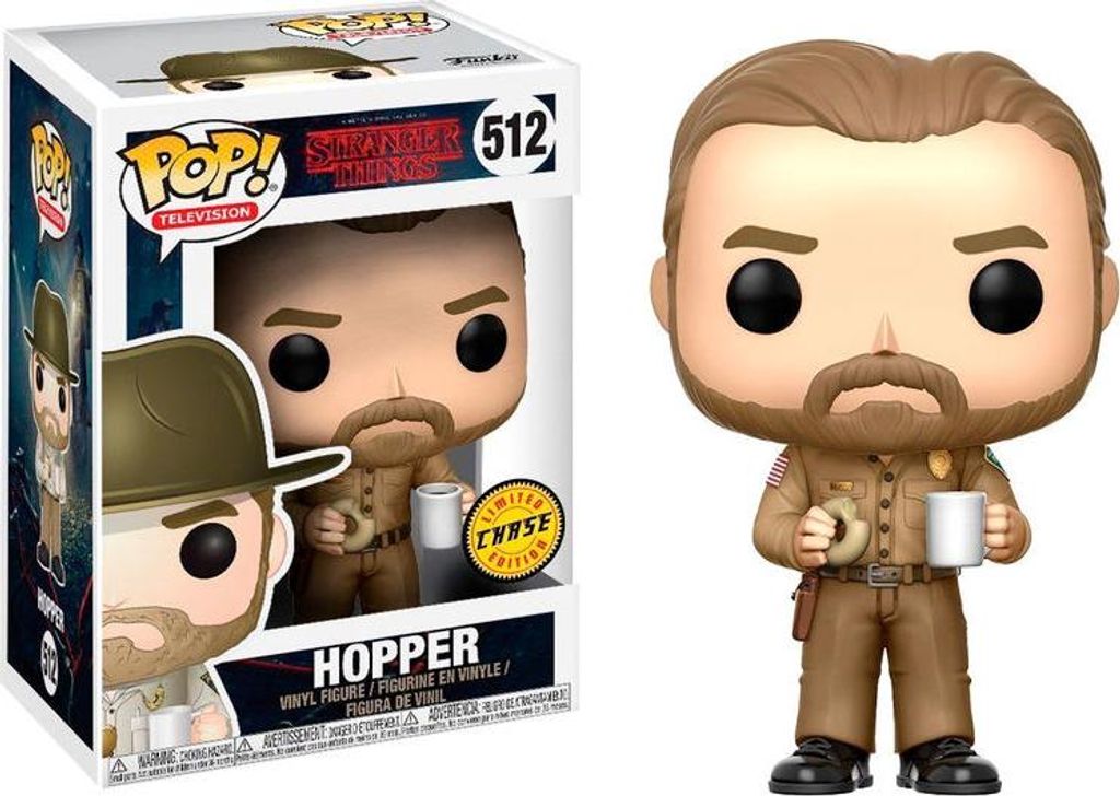 Funko Pop! Stranger Things - Figurka Hopper Chase Winylowa Immagine del prodotto 