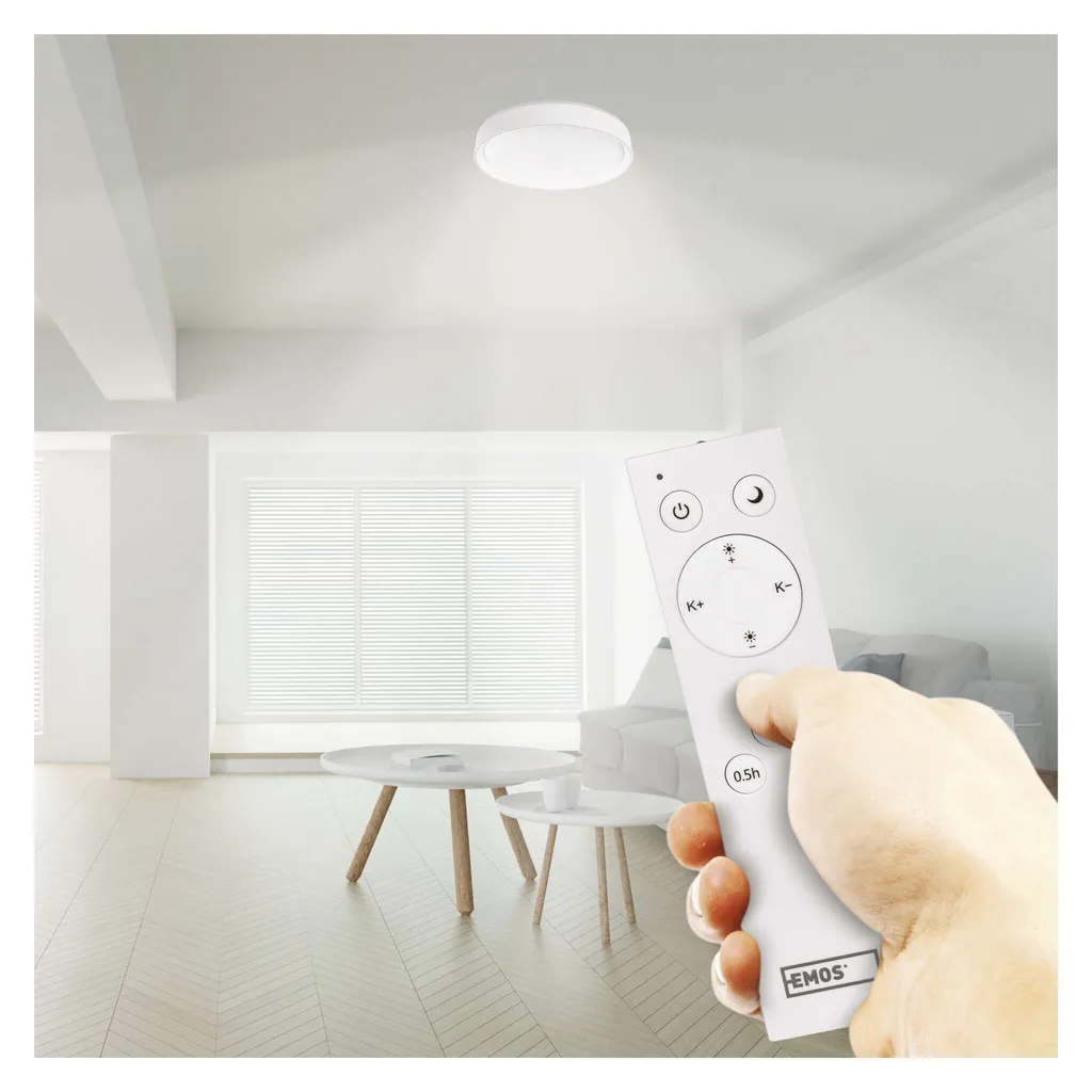 Plafonnier LED WiFi EMOS GoSmart ZM5192 45W 500mm Blanc Rond CCT - 4